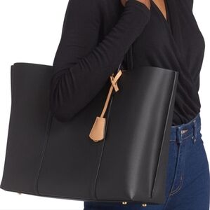 Tory Burch Perry Triple Compartment Leather Tote